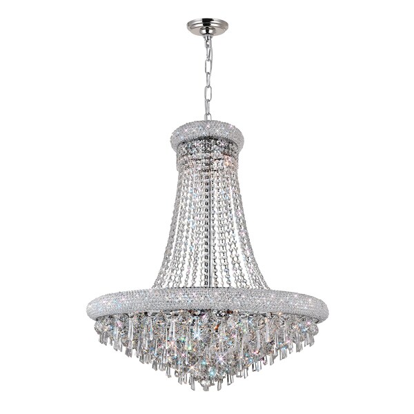 Cwi Lighting Kingdom 20 Light Down Chandelier With Chrome Finish 8040P36C - main